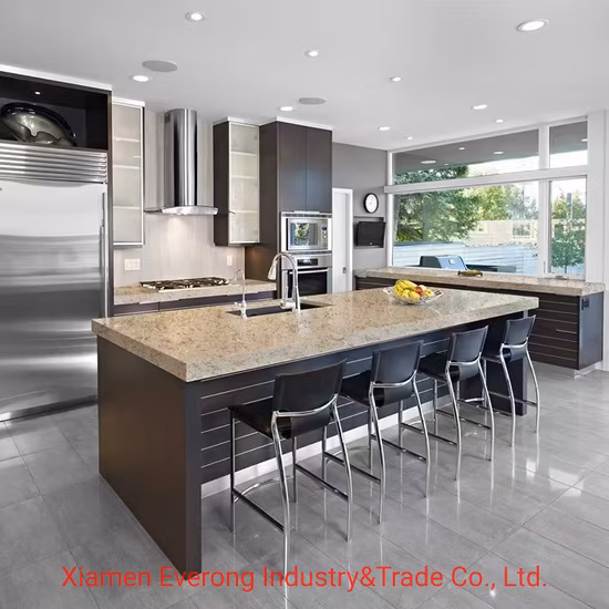Prefabricated Natural/Artificial/Engineered Stone Granite/Quartz/Marble Kitchen Countertop for Hotel Project Countertop